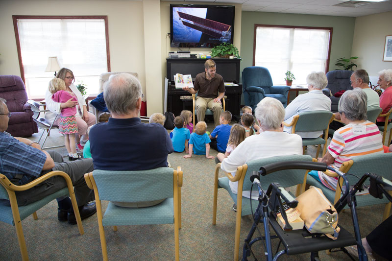 Story-time with Senior Residents